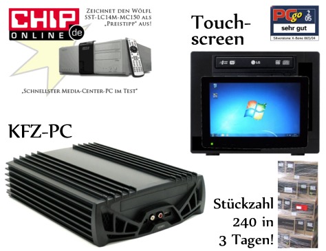 Touchscreen-PC - KFZ-PC - hohe Stückzahlen
